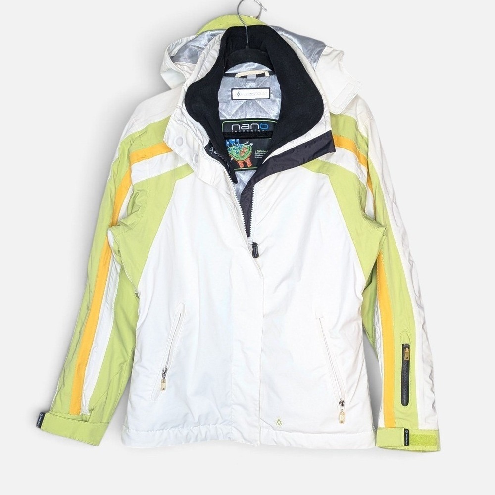 Volkl Technical Ski Snow Jacket Nano Tech 4-Way Stretch Quilted Lined US 6